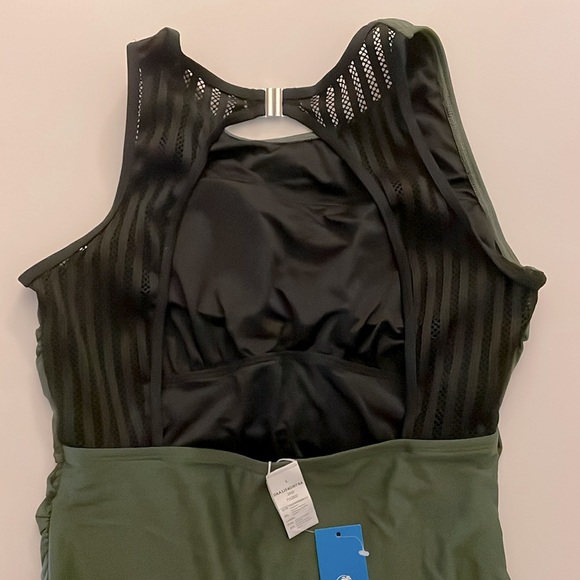 Olive Green one piece Bathing suit, Womens Large Never Worn - Picture 2 of 5